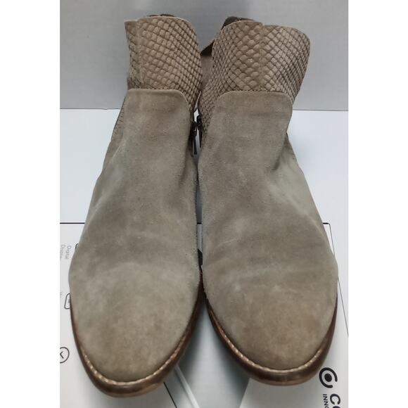 Seychelles Ankle Boots Grey Suede Side Zipper Size 9 1/2 - Picture 5 of 7